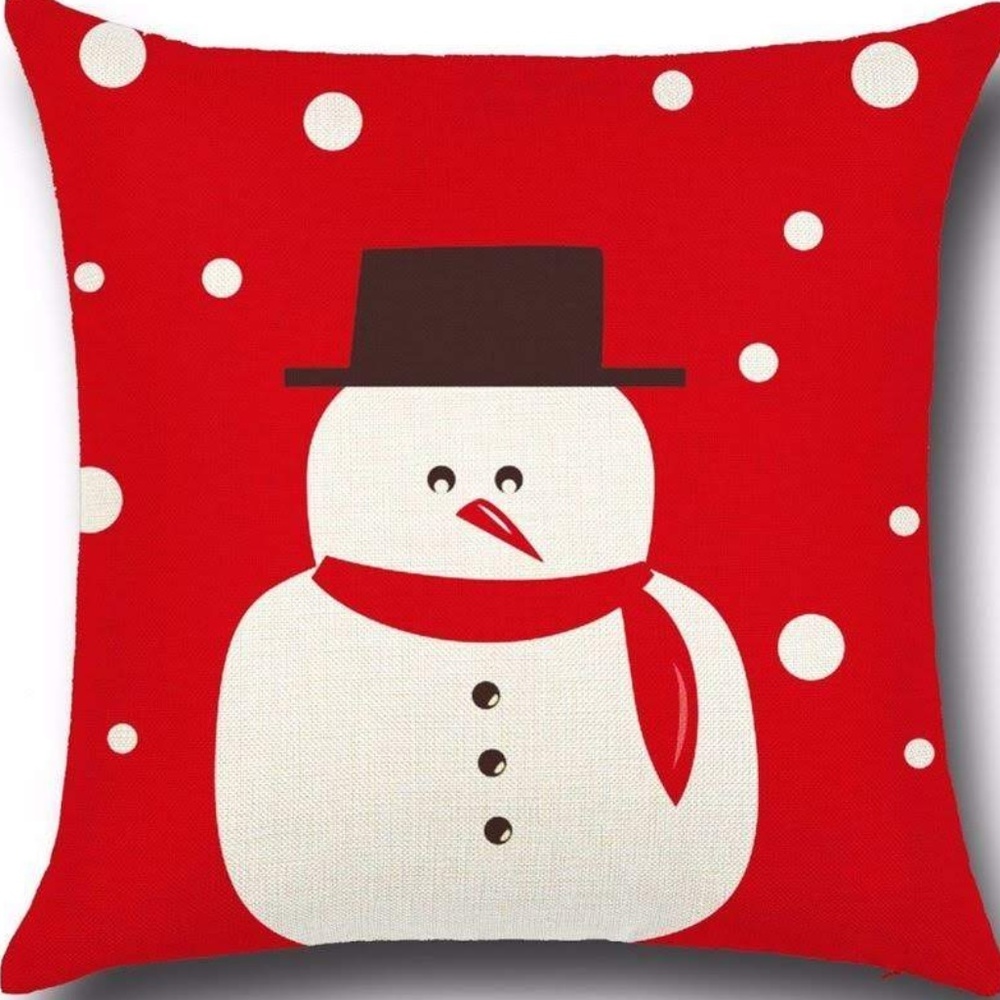 Pillow Cover- NEW- Christmas Snowman Winter